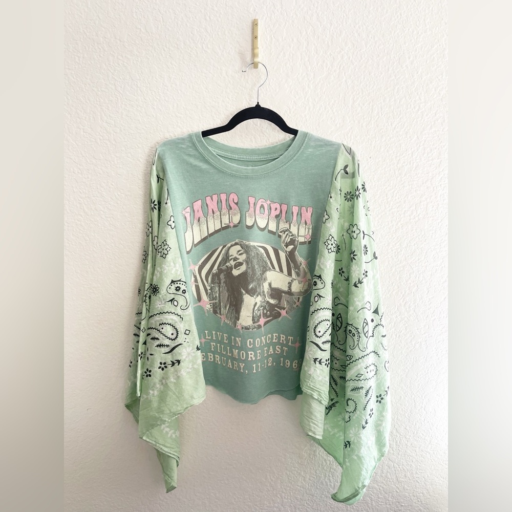 Willie, Janis, Lynyrd, Cash Custom Bandana Kimono Upcycle rework - Picture 2 of 13